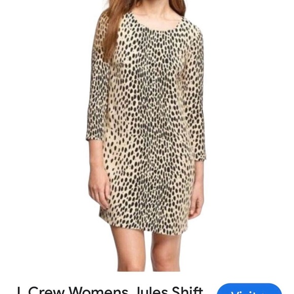 J. Crew Dresses & Skirts - J. Crew Black and Cream Sheath Dress with Cuffed Sleeves